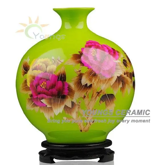 Красивая Китайская керамика фарфор Пшеница соломенная ваза H30cm Размеры много Цвет