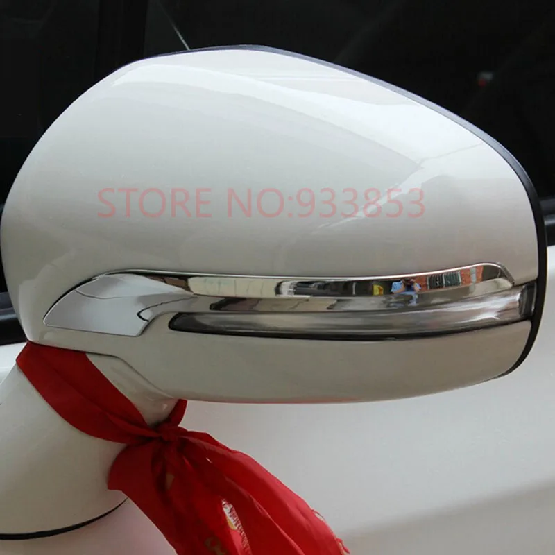 Автомобильная ABS Боковая дверь зеркало заднего вида полоса Накладка для SuzukiI S-Cross 2014-2015