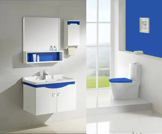 Modern Pvc Cabinet Design Color Bathroom Cabinets 0283 105