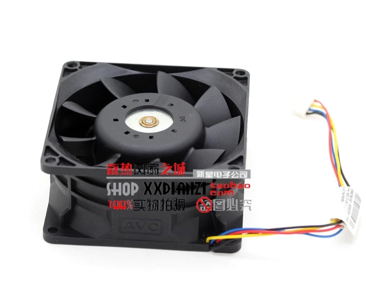 Оптом и продажи, оригинальные 8 см для AVC 2B08038B12M 8038 1.12A 12 V вентилятор с ШИМ-управлением скорости управления насильственного давления