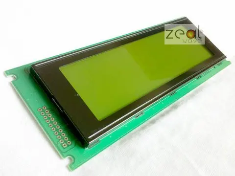 Новые Высокое качество 240x64 24064 графический матричный ЖК-дисплей модуль с желтый и зеленый цвета светодиодный Подсветка,+ номер для отслеживания посылки