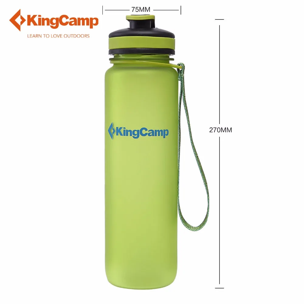 Kingcamp 1000 мл Ультралегкая бутылка для воды для путешествий на открытом воздухе без бисфенола