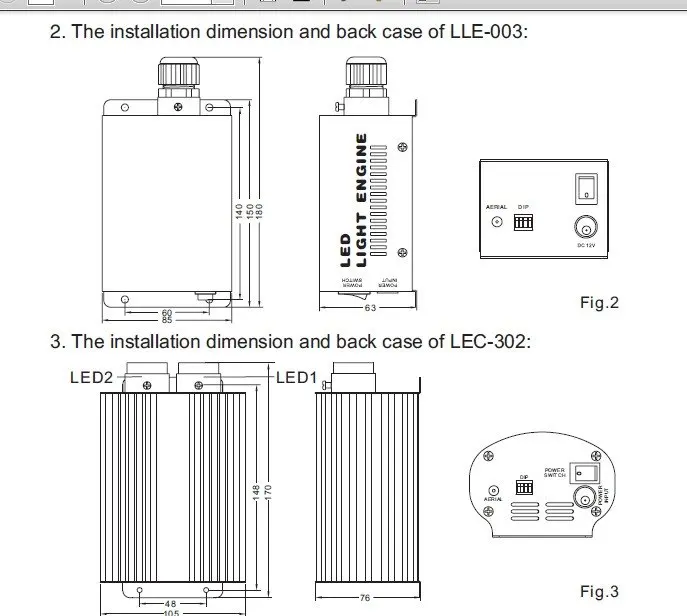 Led оптического волокна инженера, LEC-302