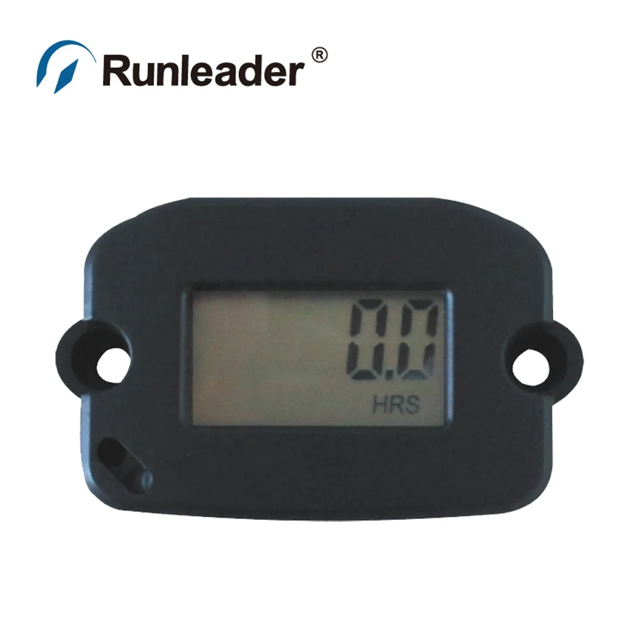 Runleader Digital Inductive Tachometer Record RPM Hour Meter For