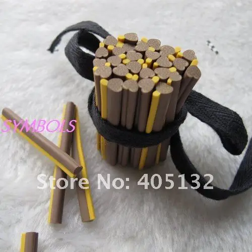 M-28 100 шт. 5 мм Симпатичные тепло шоколад мороженое Кане Необычные Дизайн ногтей Полимерная глина Кейн