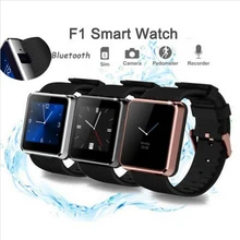 Wasserdichte Sport Smart Watch F1 Bluetooth Armbanduhr SmartWatch für Android Smartphones Pedometer Mp3/Mp4 Tragbare Telefon