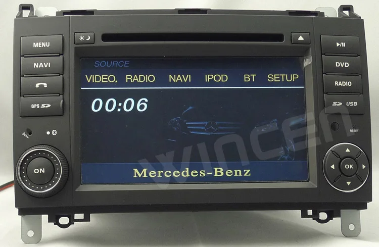 Dvd-плеер автомобиля для Benz W169 B W245 Vito Viano Sprinter с оригинальным поддержки меню Смарт-Парковка трек Дисплей Бесплатная доставка