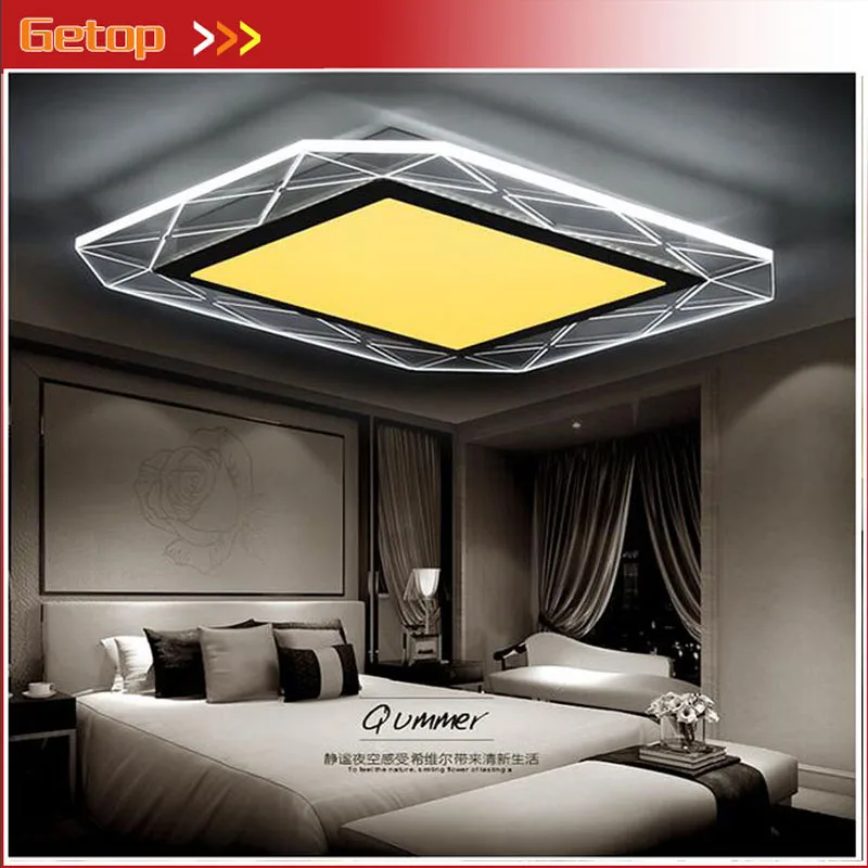 ZX Modern Acryl LED Ceiling Lamp Ultrathin Square Circular LED Chip Light Fixture Parlor Bedroom Restaurant
