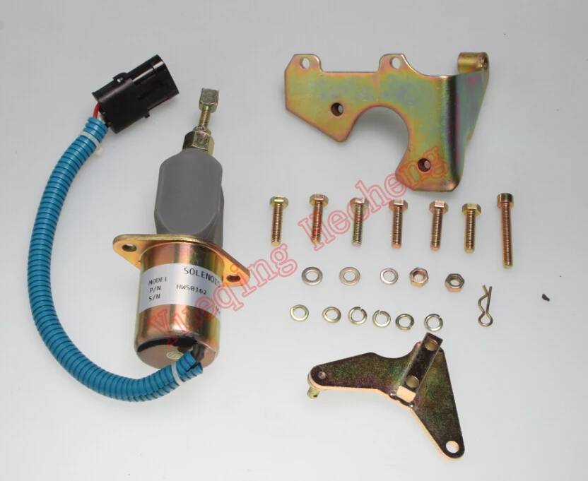

3919422 with Bracket FUEL SHUT OFF SOLENOID For 5.9L 8.3L Ford