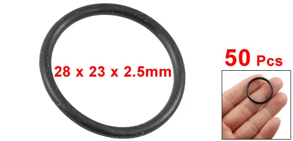 uxcell 50 x Black 20mm OD 15mm ID Nitrile Rubber O-ring Oil Seal Gaskets