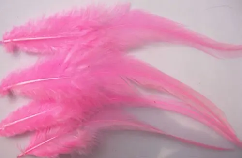 Free Shipping Hot sale Mixed Color 4-6'' 200pcs/lot Schlappen Rooster Hackle Feather
