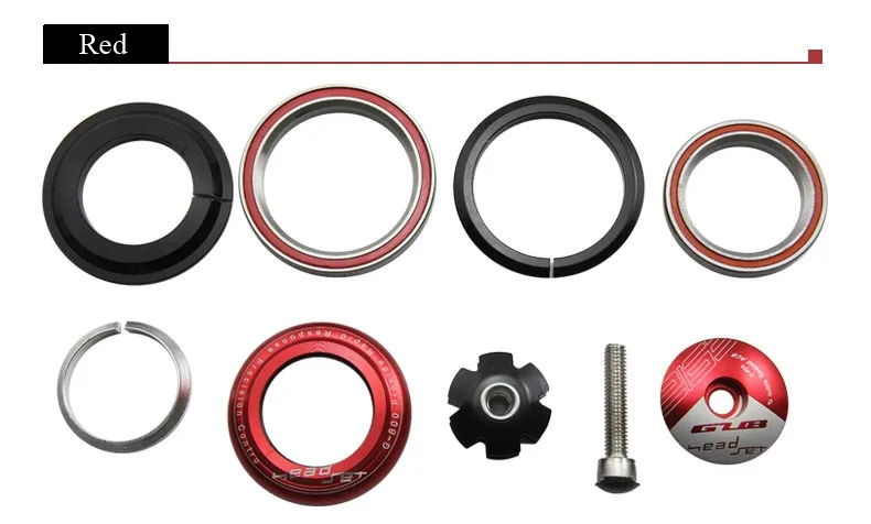 Red MTB ЧПУ велосипед герметичный подшипник гарнитура Велосипедный Спорт Велоспорт наручные конические группы чаша группа Велосипедный Спорт части головы трубки Вилы GUB g-800 - Цвет: Red