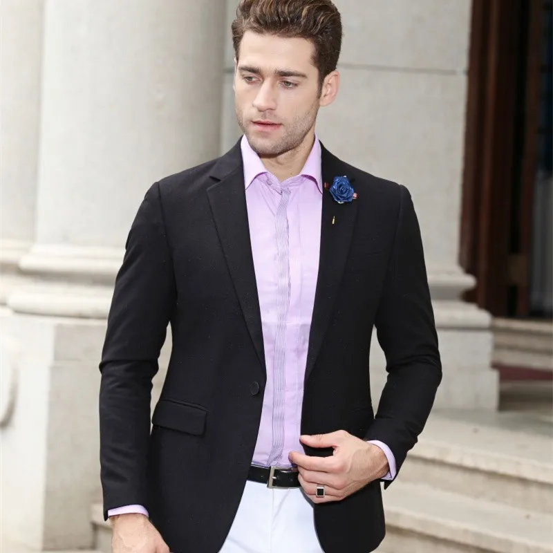 Мужской Блейзер черный винно красный синий лучше всего подходит для