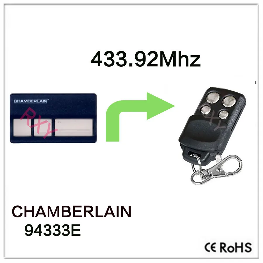 CHAMBERLAIN 94333E плавающий код 433,92 mhz пульт дистанционного управления ворота гаража дверь CHAMBERLAIN 94333E пульт дистанционного управления 433mhz