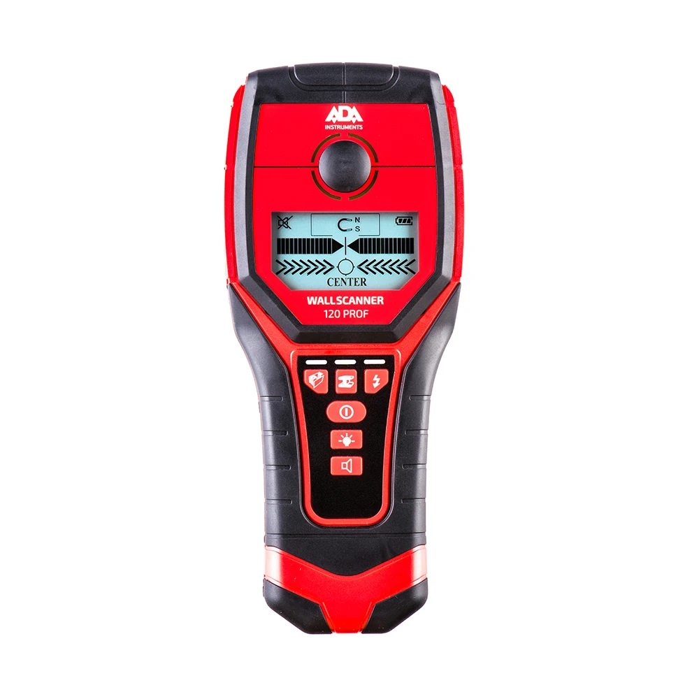 Детектор проводки ADA Wall Scanner 120 PROF (глубина сканирования: металл мм и