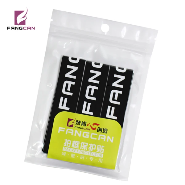 FCA21 BLACK 4 упаковки/партия FANGCAN Теннисная ракетка головные ленты ПУ Композитные защитные ленты износостойкий пенополиуритан Толстая защита краски предотвращает истирание - Цвет: FCA21 BLACK