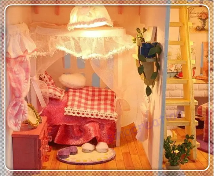 DIY Sunshine Alice Wooden House Model- (3)