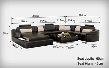 

modern design sofa 0413-L6011