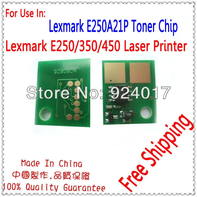 Для Lexmark 250 E250 E250D E250dn чип пополнения тонер-картриджа, для Lexmark E250A11A E250A21A тонер-чип, для Lexmark тонер-принтера