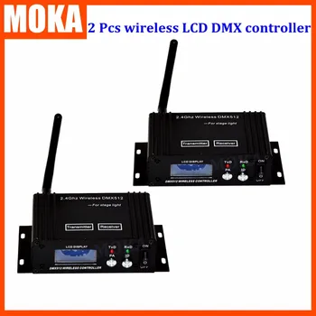 

2 PCS/LOT transceiver DMX 512 control Wireless Transmitter&Receiver stage light receiver Controller for Stage Par Light