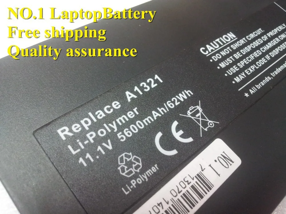 73Wh 10,95 V A1321 Батарея для MacBook Pro 1" A1286(2009 Версия) MB985*/A MB985CH/MB985J/MB985LL/ноутбуком