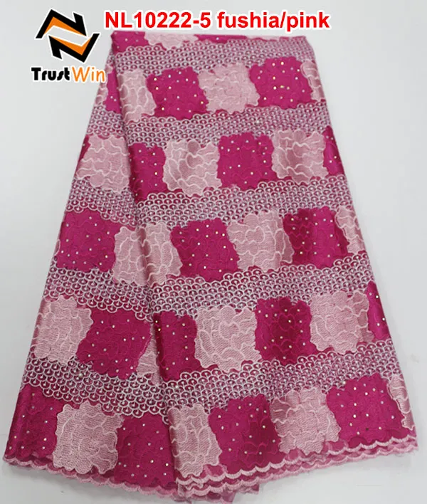 fushia pink net lace unique design wedding dress of NL10222-5 | Дом и сад