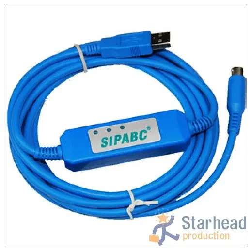 NEW Smart USB-DVP,USB-ACAB230 Programming Cable for Delta DVP series PLC,Support WIN7