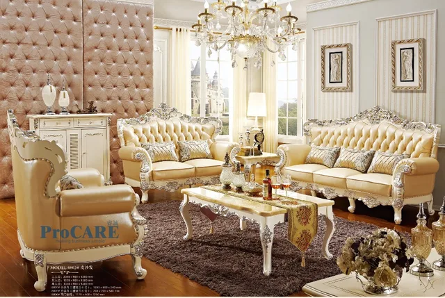 Luxury Italian Oak Solid Wood Genuine Leather Sectional Sofa Set Luxury Italian Oak Solid Wood Genuine Leather Sectional Sofa Set Living Room Furniture With Coffee Table