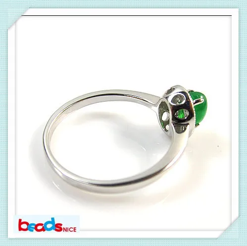Beadsnice ID26398 кольца из стерлингового серебра 925 с малазийский нефрит Винтажное кольцо