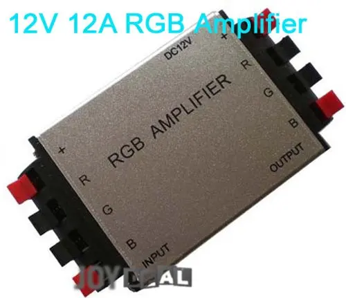 DC12V 12A 144 W не обладает водонепроницаемостью: клип Стиль усилитель сигнала, RGB для SMD 3528& 5050 Светодиодные ленты света