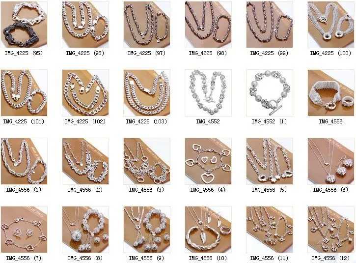 Новая мода 925 печать Серебряный ювелирный набор жемчужное кольцо серьги ожерелье ювелирный набор для женщин
