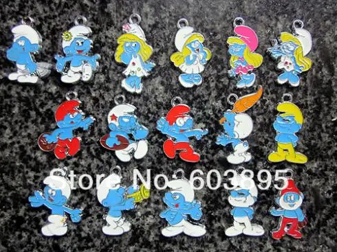 lots1000Pcs Смешанные уникальные эмалированные шармы подвески