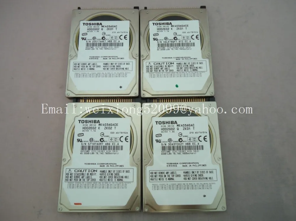 TOSHI MK4036GAC MK4036GACE диск HDD2E02 2G02 DC+ 5 V 1.3A/1.1A 40 GB 8455 MB для mercedes-benz жёсткий диск для автомобиля навигационные системы