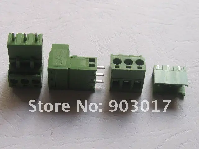 Тип Зеленый 3way/pin 5,08 мм винтовой клеммный блок разъем 15 шт. в партии Горячая Распродажа