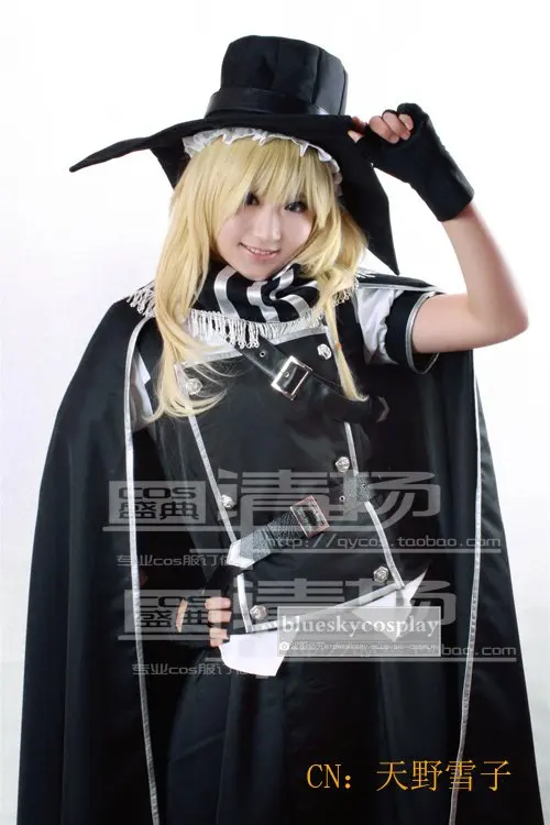 Костюм для костюмированной вечеринки в стиле «Touhou Project Marisa Kirisame» любого размера на Хэллоуин