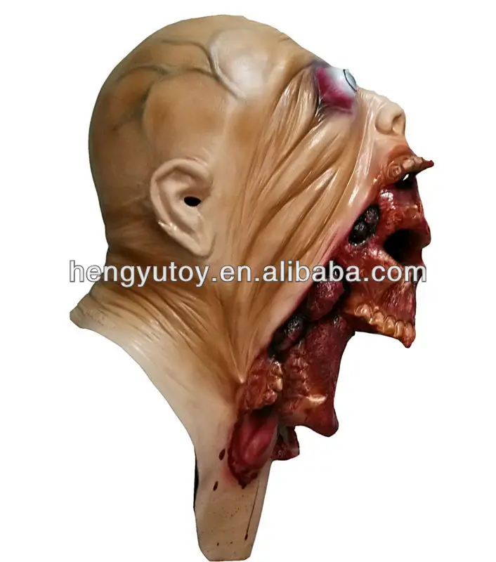 Лидер продаж яркие мягко УЖАС Zombie МАСКИ Latex для Хэллоуина вечерние украшения реквизит Для женщин и Для мужчин взрослых унисекс