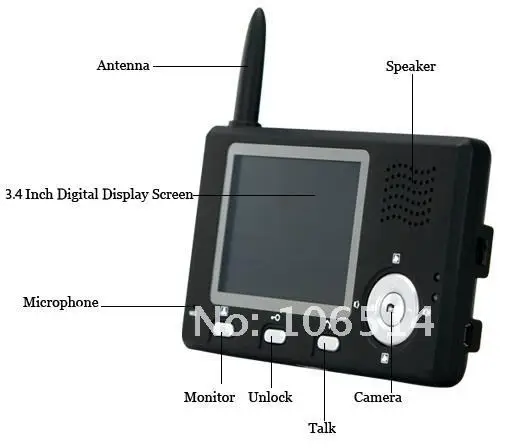 2.4 ГГц цифровой беспроводной видео-телефон двери 3." и 7''tft цветной дисплей видеодомофон дверной звонок просмотра домофон система