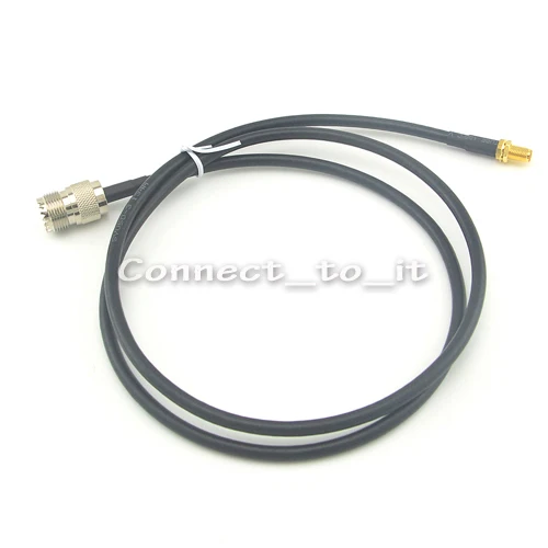 

SMA Female to UHF Female Connector Extension Cable RG58 pigtail cable 1M Adapter