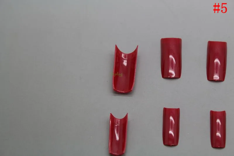 5 компл./лот,, 10 размеров, 500 шт./компл., полупокрытие и полное покрытие, накладные ногти, Набор накладных ногтей, хорошо для DIY desing