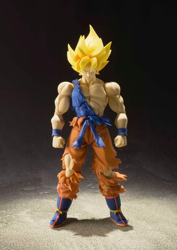 Оригинальная фигурка BANDAI Tamashii NACES S. H. Figuarts(SHF)-Супер Saiyan Son Goku Warrior Awakening Ver. "Dragon Ball Z"