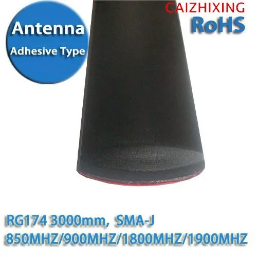 Gsm-Gprs-3G-Car-Antenna-RG174-SMA-Adhesive-Type-850MHZ-900MHZ-1800MHZ-1900MHZ-3000mm (2)