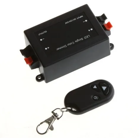 Clearance 200 sets  DHL/FEDEX RF LED Light Brightness adjust Wireless LED Single color Controller Dimmer w/box Remote Control 12-24V DC 8A 0