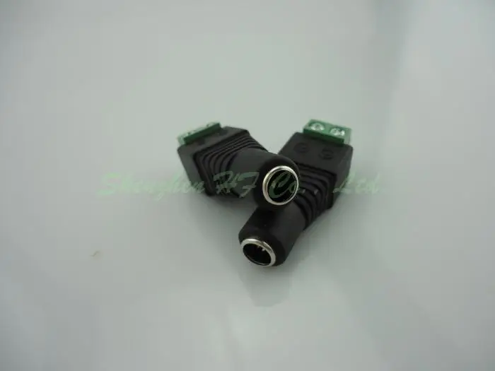 Gakaki 100 шт. 2,1x5,5 мм CCTV DC Мощность Гнездовой разъем питания для кабель для камеры CCTV системы