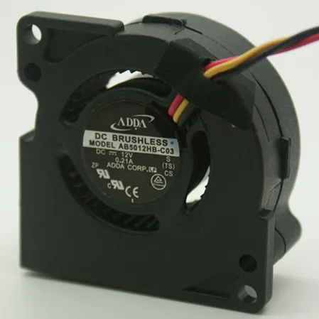 Для ADDA AB5012HB-C03 сервер вентилятор DC 12 В 0.21A 50x50x20 мм 5 см 50 мм 3 провода 3Pin турбо вентилятор охлаждения