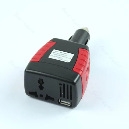 SuperVolt 150W фары для автомобилей Мощность инвертор Зарядное устройство адаптер, работающего на постоянном токе 12 В до 110/220V AC+ USB 5V