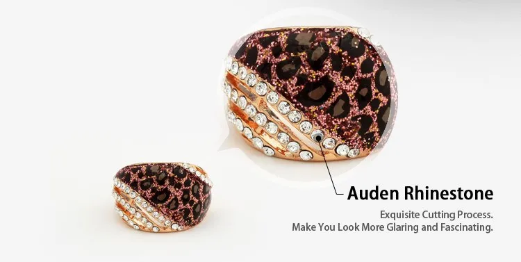 Neoglory Auden Rhinestone Wild Women Light Yellow Gold Color Fashion Ring Korean Jewelry 2017 New Arrival CLE