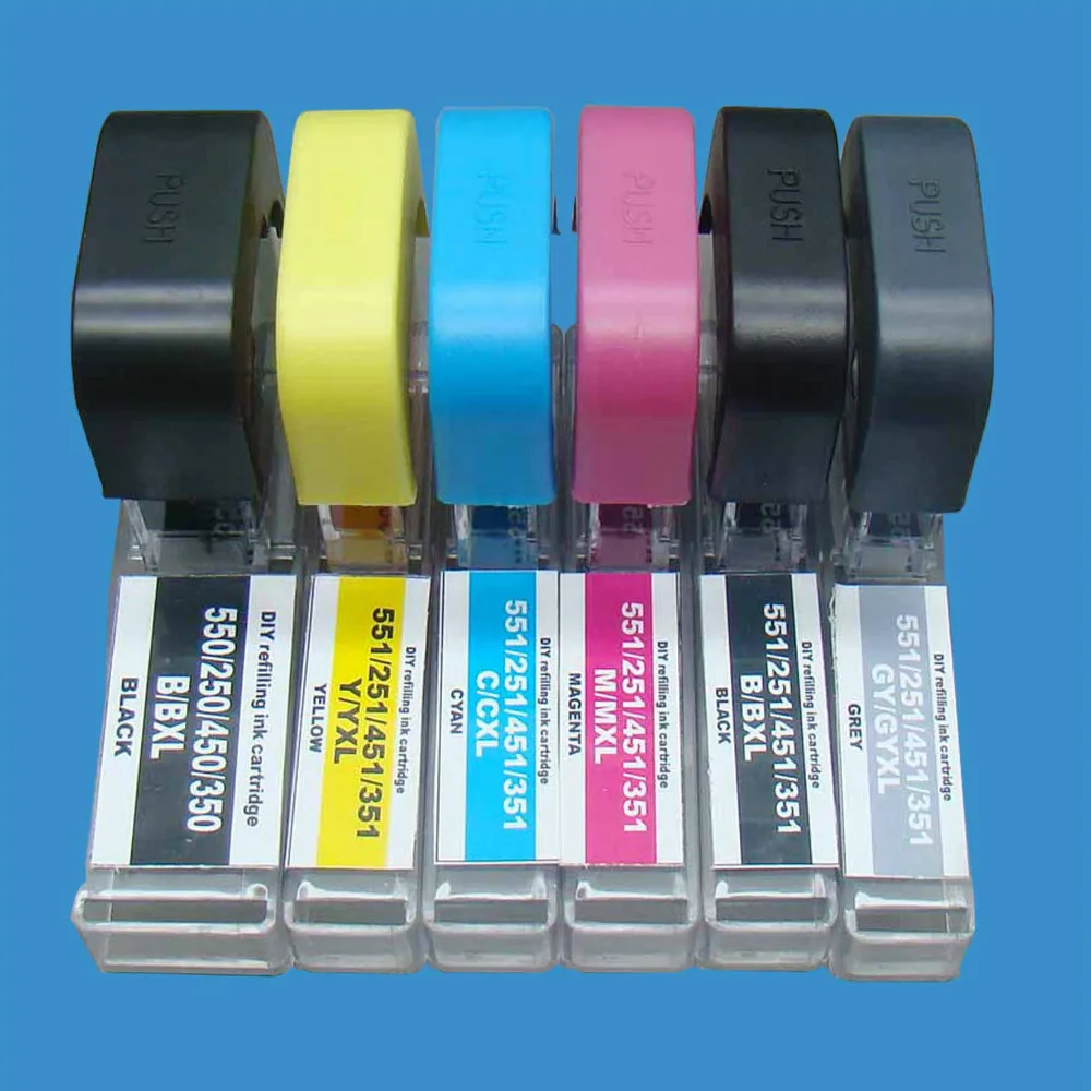 Новинка! Баночка с чернилами для принтера canon PGI550/CLI551, PGI250/CLI251, PGI450/CLI451, PGI350/CLI351 серии