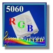 5060 rgb светодиодные лампы, smd типа 500 шт./лот, бесплатная доставка