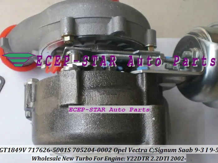 Турбо патрон КЗПЧ GT1849V 717626 717626-5001 S 705204 для Opel Vectra Zafira Astra для SAAB 9,3 9-5 9,5 Y22DTR 2.2L