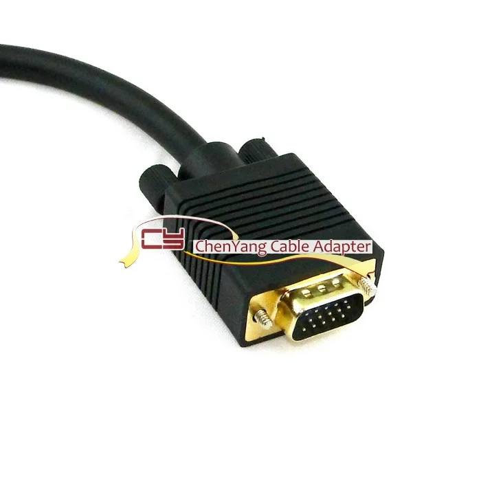 RGB, VGA, SVGA папа-2 VGA HD 15 мама сплиттер адаптер удлинитель Черный